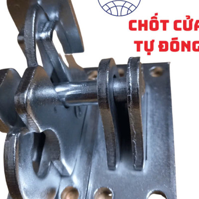 Chốt Cửa Tự Động An Toàn, Cao Cấp, Khoá Tự Cài Bằng Sắt CNC Nhúng Kẽm – Không Han Rỉ, ĐÈN TRANG TRÍ , ĐỒNG HỒ TREO TƯỜNG