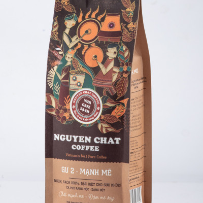 Cà phê xay nguyên chất GU 2 Vietnamese Cofee Style No.2 vị đắng đậm, hậu vị ngọt, hương thơm nhẹ, - 250g