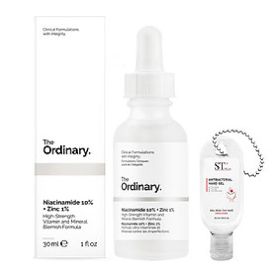 Tinh Chất Ngừa Thâm Mụn THE ORDINARY Niaciaminde 10% + Zinc 1%. Tặng Gel Móc Khóa 30ml