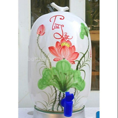 BÌNH NƯỚC VẼ SEN 7L,10L