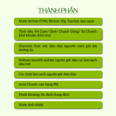 Nước rửa chén hữu cơ Bồ hòn hương Sả Chanh 4000ml thương hiệu Ecocare