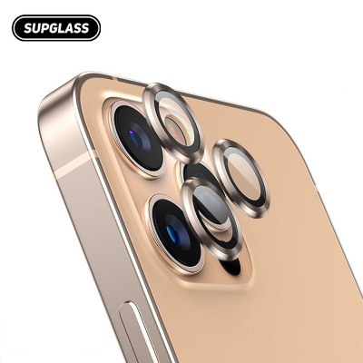 Bộ Lens cường lực Bảo Vệ Camera Trong Suốt dành cho iPhone 16 | 16 Pro | 16 Plus | 16 Pro Max hiệu Kuzoom Có Khung Hỗ Trợ Dán - Hàng chính hãng 