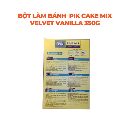 Bột làm bánh PIK CAKE MIX VELVET VANILLA 350G