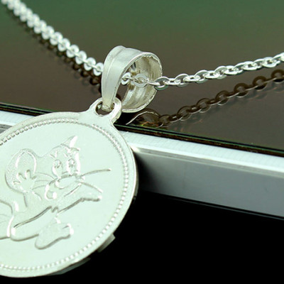 Dây Chuyền Và Mặt Dây Chuyền Trẻ Em Bằng Bạc Ta Bạc Hiểu Minh DTE019 - Tuổi Tý