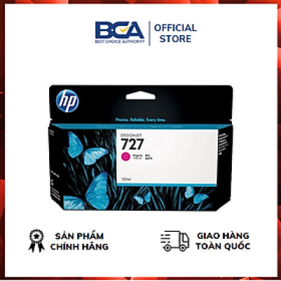 Mực in HP 727 130ml Magenta Ink Cartridge (B3P20A)  dùng cho các dòng máy T920PS/T1500/T3500/T930/T1530- Hàng chính hãng