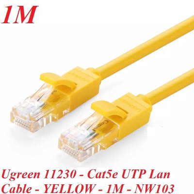 Ugreen UG11230NW103TK 1M màu Vàng Cáp mạng LAN CAT5E UPT - HÀNG CHÍNH HÃNG
