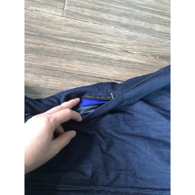 Áo chống nắng nữ toàn thân vải bò jean 2 lớp dáng xòe không xẻ sau che kín chân thoáng mát mẫu mới 2022