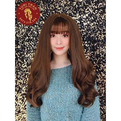 Tóc giả cao cấp- tặng lưới chùm toc- hình thật