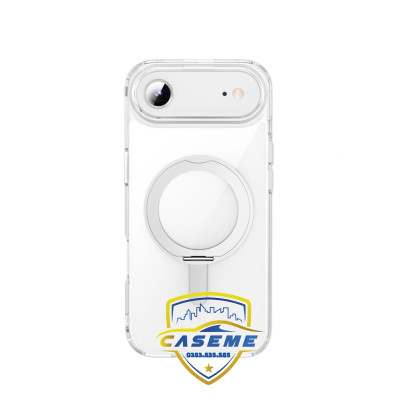 Ốp Lưng Wi wu IShield Ultra MCC-201 Cho iPhone 17, iPhone Air, iPhone 17 Pro, iPhone 17 Pro Max – Trong Suốt, Chống Sốc, Nam Châm, Giá Đỡ 360°  - Hàng Chính Hãng