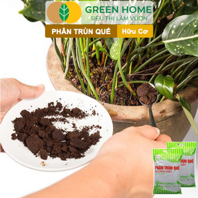 Phân Trùn Quế Greenhome, Lavamix, Bao 5kg, Nguyên Chất, Bổ Sung Dinh Dưỡng, Cải Tạo Đất, Bón Rau