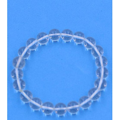 Chuỗi đeo tay Đá Pha Lê Trắng 8 ly 21 hạt - hợp mệnh Kim, mệnh Thủy