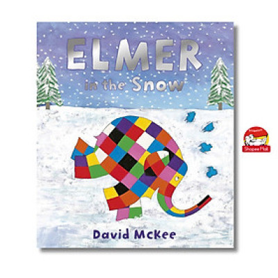 Sách - Elmer in the Snow by David McKee - Sách ngoại văn, sách thiếu nhi tiếng Anh, bìa mềm, nhập khẩu UK