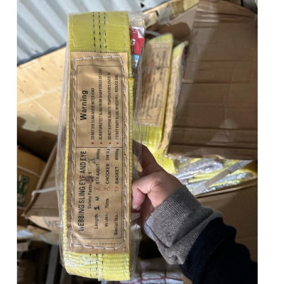 Dây cáp vải cẩu hàng dẹt | Màu theo tải trọng | Đa dạng kích thước