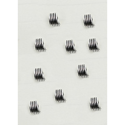 Combo 10 cái charm bạc chặn hạt họa tiết lò xo - Ngọc Quý Gemstones