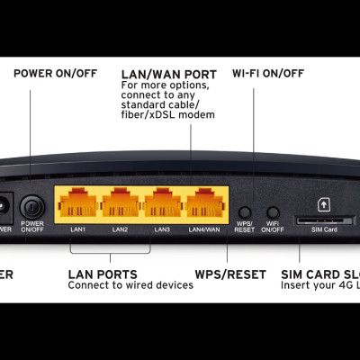 Router phát wifi bằng sim 4G TP LINK TL-MR6400 4G LTE mr6400 - Hàng chính hãng