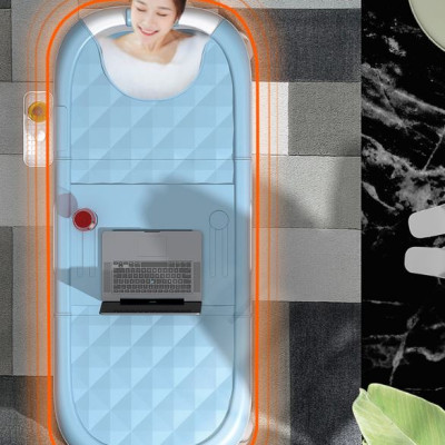 Bồn tắm gấp gọn cho cả gia đình- Bồn tắm silicon cao cấp -tiết kiệm không gian -hàng chính hãng								