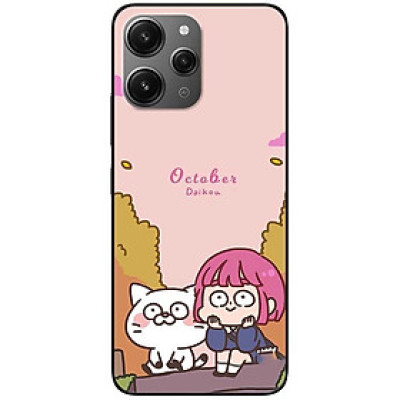 Ốp lưng cho Xiaomi Redmi 12 4G - Redmi Note 12 4G - Redmi Note 12 Pro 4G - 12 Pro 5G - Cô Gái Mèo Trắng OCT - Hàng Chính Hãng