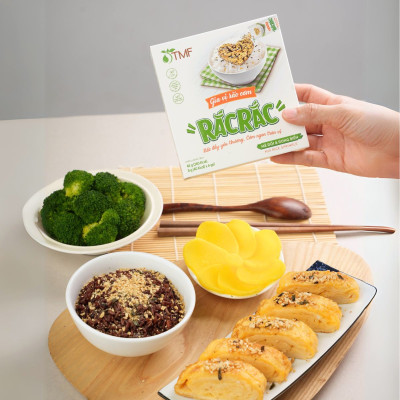 Gia vị rắc cơm rong biển Rắc Rắc hộp 6 gói cho bé ăn dặm ăn ngon không hương liệu TÂM MINH FOODS