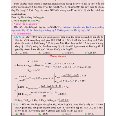 VƯỢT VŨ MÔN 25 NGÀY CHINH PHỤC ĐỀ THI TRẮC NGHIỆM HÓA HỌC_KV