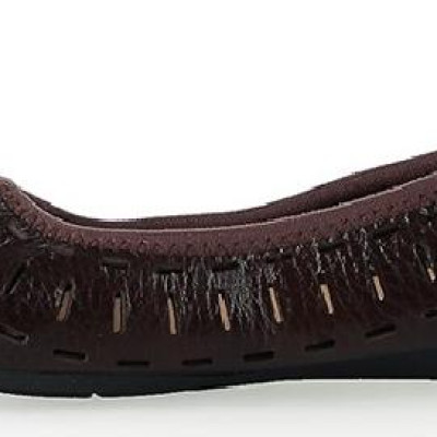 Giày nữ hoa văn Huy Hoàng da bò màu nâu đất HT7952