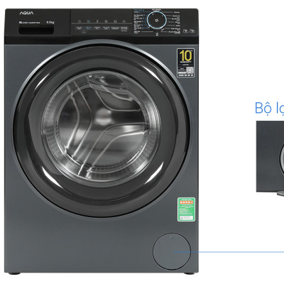 Máy giặt Aqua Inverter 8.5 kg AQD-A852J.BK - AQD-A852J(BK) - Hàng chính hãng - Chỉ giao HCM