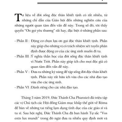 ƠN GỌI YÊU THƯƠNG