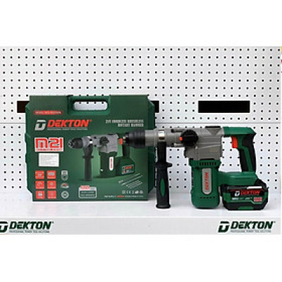 COMBO Máy đục bê tông dùng pin 21V DEKTON M21-RH2702BL KÈM PIN M21-B6A8C VÀ SẠC M21-S25A TẶNG Đèn cầm tay Dekton M21-D360LM - KM_T8 -HÀNG CHÍNH HÃNG