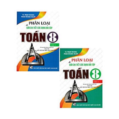 Sách - Combo Phân Loại Và Giải Chi Tiết Các Dạng Bài Tập Toán 8 (Tập 1 + 2 -Bám Sát SGK Kết Nối Tri Thức Với Cuộc Sống) HA-MK