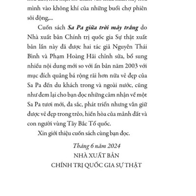 SaPa giữa trời mây trắng (bản in 2024)