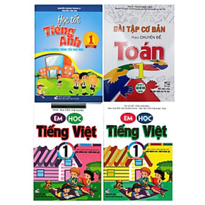 Combo Bài Tập Cơ Bản Theo Chuyên Đề Toán - Em Học Tiếng Việt - Học Tốt Tiếng Anh Lớp 1 (Theo Chương Trình Tiểu Học Mới Định Hướng Phát Triển Năng Lực)