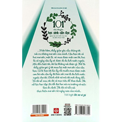 101 Câu Chuyện Học Sinh Cần Đọc Giúp Các Em Biết Mơ Ước Và Dám Thực Hiện