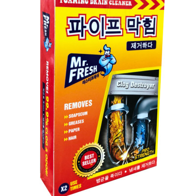 Combo 20 hộp 40 gói bột thông tắc làm sạch đường ống Hàn Quốc (100g/gói)