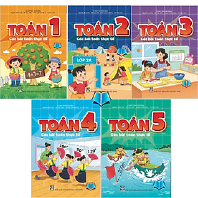 Sách - Toán 1.2.3.4.5 - Các Bài Toán Thực Tế Combo/Lẻ
