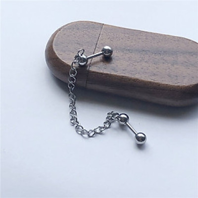 Bông tai unisex hai đầu đinh bá đạo