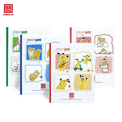 HH - Tập 200Tr Class Funny Pet, 4 Ô Ly Ngang, Đl 58/90-92 (10Q/Lốc)