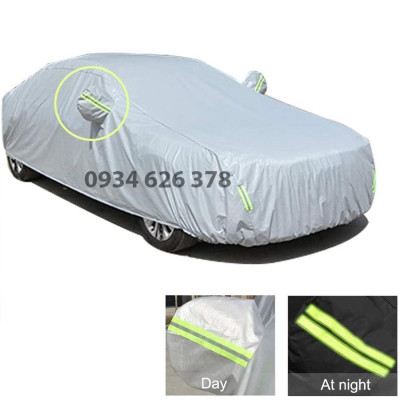 Bạt phủ xe ô tô Vinfast Vfe34 3 lớp tráng bạc thông minh, chất liệu vải dù oxford cao cấp, áo chùm bảo vệ xe 4,5,7 chỗ 