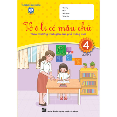 Sách - Vở ô li có mẫu chữ lớp 4 (luyện viết và trình bày)