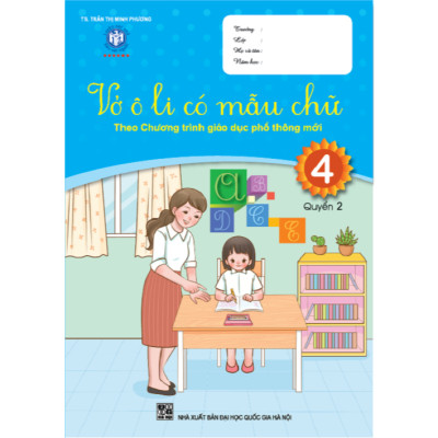 Sách - Vở ô li có mẫu chữ lớp 4 (luyện viết và trình bày)