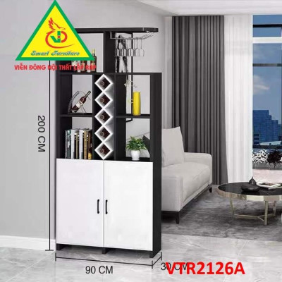 TỦ KỆ TRANG TRÍ KIÊM VÁCH NGĂN VTR2126 - Nội thất lắp ráp Viendong Adv
