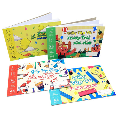 Tập Vẽ A4 - 40 Trang 120gsm - The Sun - Sắc Màu Nhí
