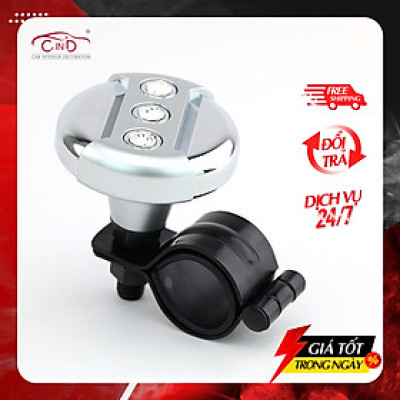 Tay Quay Trợ Lực Vô Lăng Ô Tô CIND Đính Kim Cương JM-7606PS Màu Bạc