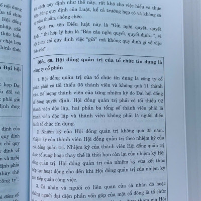 Bình luận Luật Các tổ chức tín dụng năm 2024