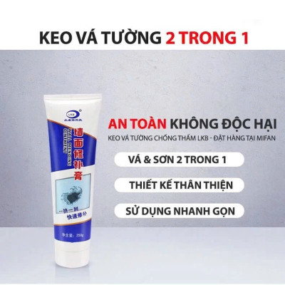 Keo Vá Tường 250gr Combo 2 Lọ – Trám Khe Hở, Chống Ẩm Mốc Tường Nhà