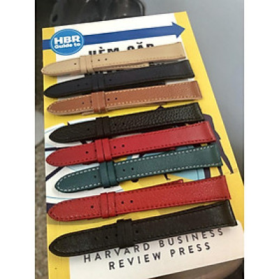 Dây đồng hồ da bò các màu đủ size 10 12 14 16 18 20 22