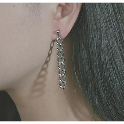 Đôi bông tai xích dáng dài chuẩn style ngự tỷ