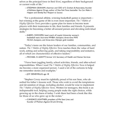 The 7 Habits Of Highly Effective Teens (Paperback)