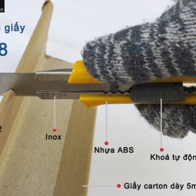 DAO RỌC GIẤY KHÓA TỰ ĐỘNG KDS L-18