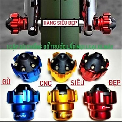 BỘ 2 CÁI ĐẦU GÙ CHỐNG ĐỔ BÁNH TRƯỚC XE MÁY KHÍA CỰC ĐẸP 