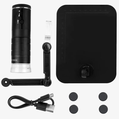 Kính Hiển Vi Kỹ Thuật Số Zoom 1000X Kỹ Thuật Số 1080P WIFI Đèn LED Kết Nối Điện Thoại Không Dây F210 - Hàng Nhập Khẩu