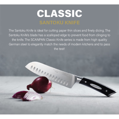 Dao thái, dao cắt gọt chống dính đa năng Scanpan Classic 12.5cm 92551200, thép không gỉ cao cấp
